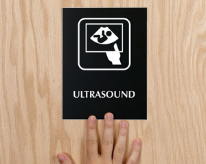  Ultrasound Engraved Door Signs
