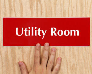 Utility Room Sign