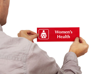 Women's Health Door Sign
