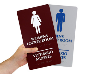 Women's Locker Room Signs