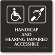 Handicapped Accessible Telephone Signs