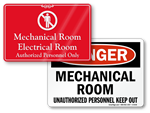 Mechanical Room Signs