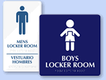 Men's Locker Room Signs