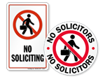 No Soliciting Decals