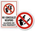 No Weapons Decals