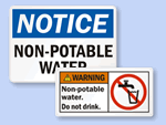 Non Potable Warnings