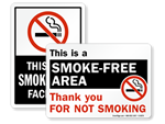 Smoke Free Signs and Labels