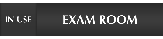 Exam Room - In Use/Vacant Slider Sign