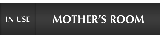 Mother's Room - In Use/Vacant Slider Sign