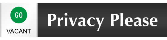 Privacy Please - Vacant/Occupied Slider Sign