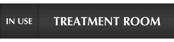Treatment Room - In Use/Vacant Slider Sign