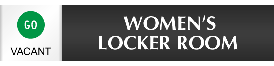 Women's Locker Room - Vacant/Occupied Slider Sign