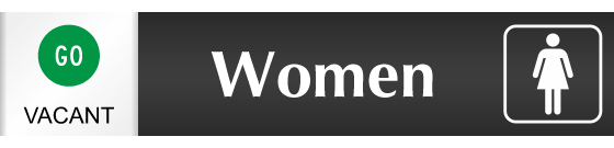 Women (with graphic) - Vacant/Occupied Slider Sign