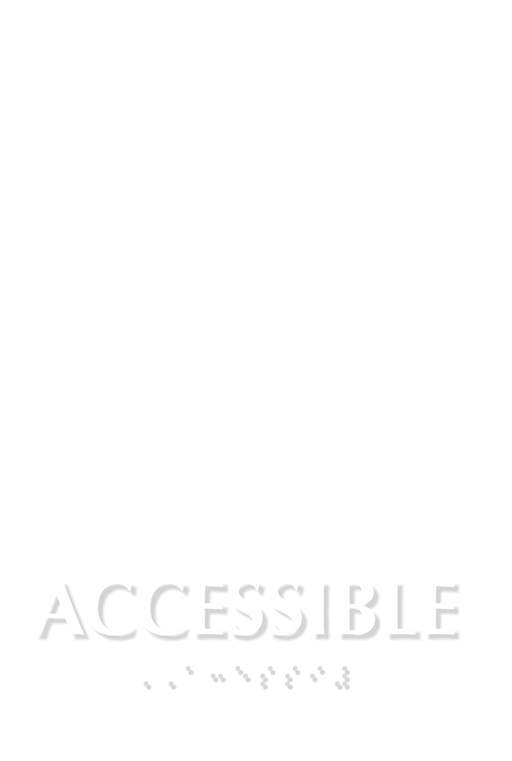 Accessible Restroom TactileTouch Braille Sign
