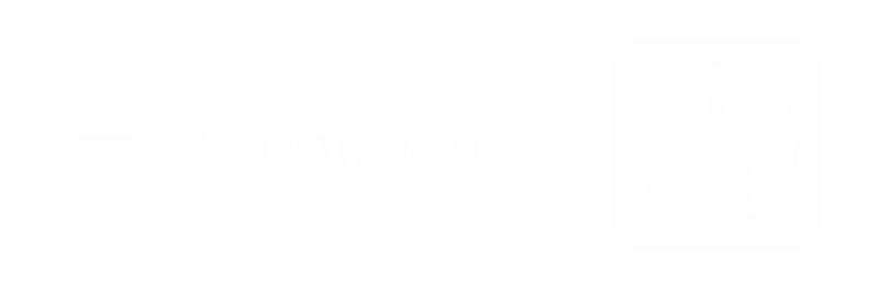 Acupuncture Engraved Sign, Taiji, Left Arrow Symbol