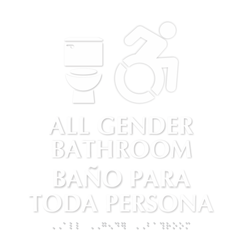 All Gender Bathroom Updated ISA Symbol Sign
