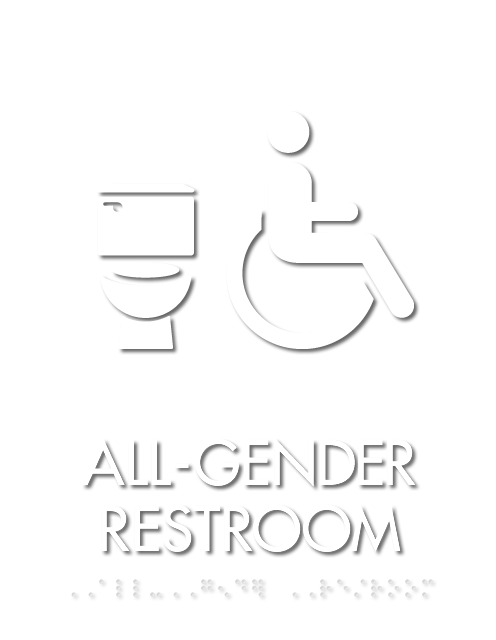 Apex All-Gender Restroom Sign
