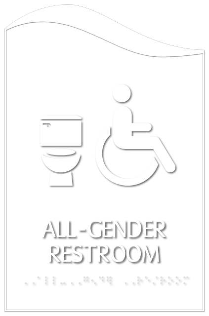 Pacific All-Gender Restroom Sign