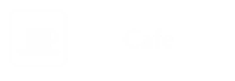 Cafe Engraved Sign with Cup Saucer Symbol