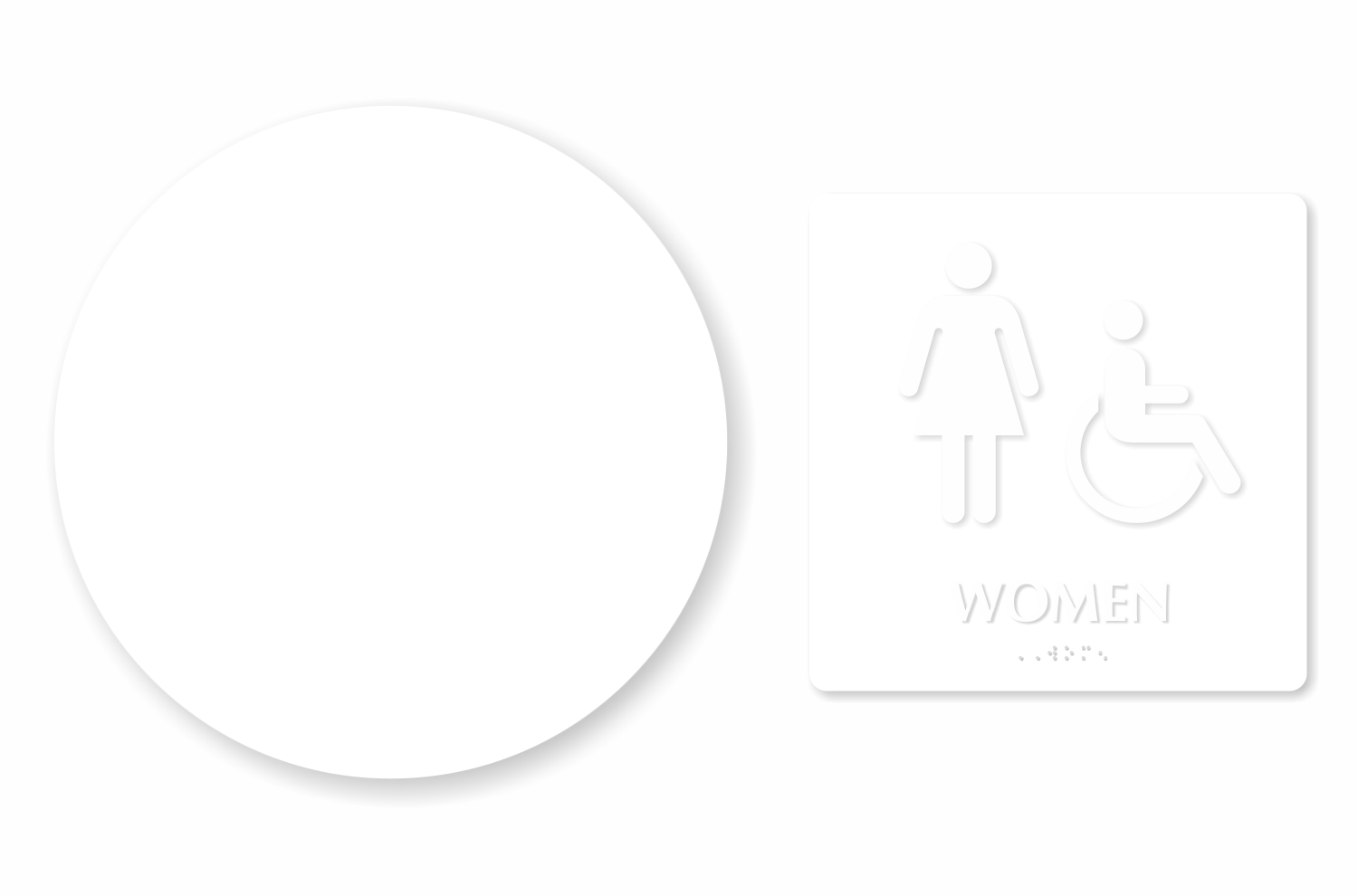 Accessible Women Pictogram Sign