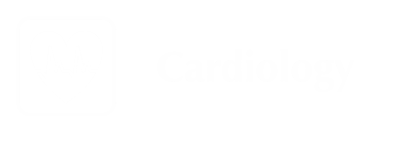 Engraved Cardiology Hospital Sign with Heart's ECG Symbol
