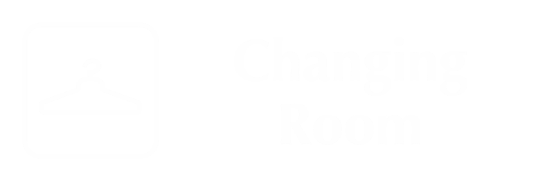 Changing Room Engraved Sign with Hanger Symbol