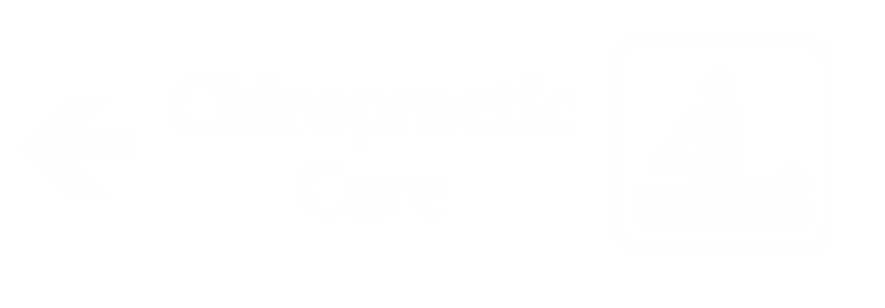Chiropractic Care Engraved Sign, Therapist, Left Arrow Symbol