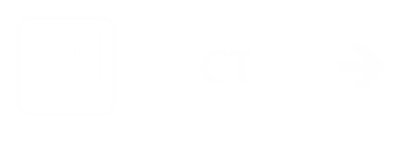 CT Engraved Sign with Computed Tomography Right Symbol