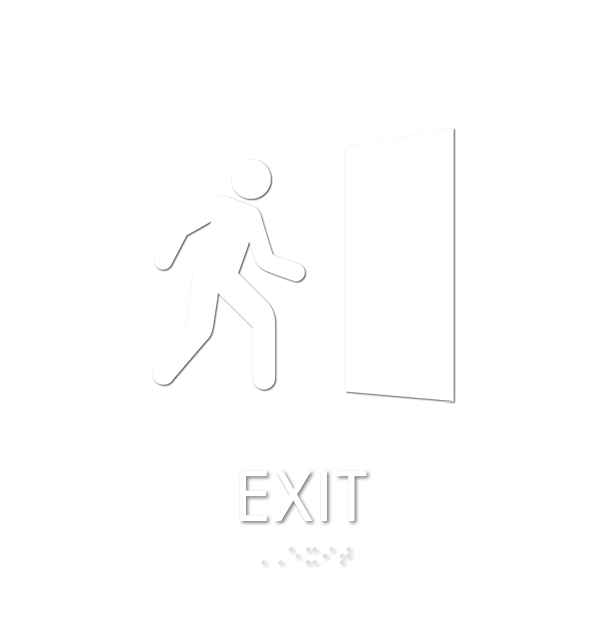 Exit w/Man/Door Symbol