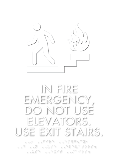 In Fire Emergency... w/Symbol