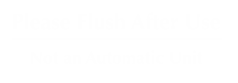 Flush After Use Engraved Bathroom Sign
