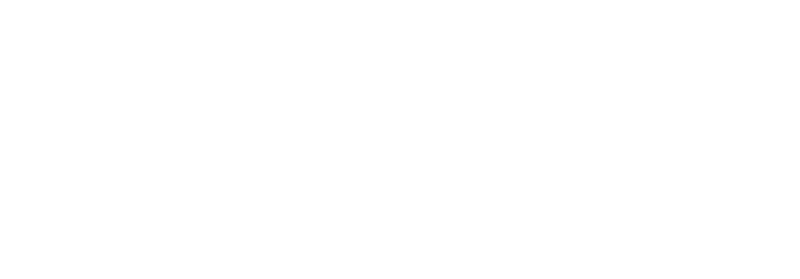 Genetics Engraved Sign with Right Arrow Symbol