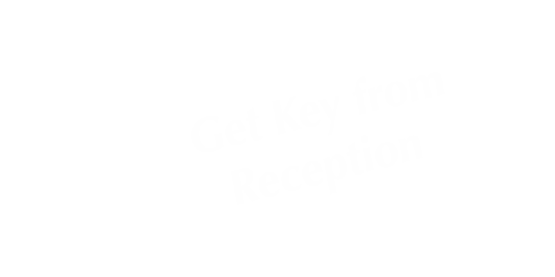 Get Key From Reception Tabletop Tent Sign
