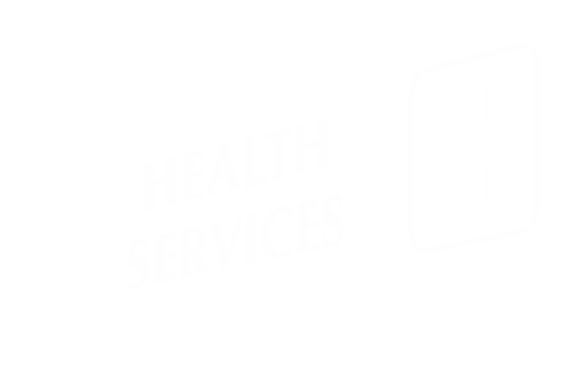 Health Service Corridor Projecting Sign