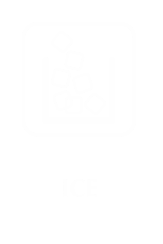 Ice Engraved Sign with Ice Cubes Symbol