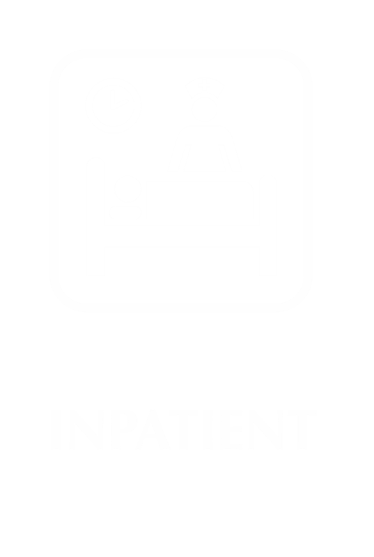 Inpatient Engraved Hospital Sign with Nurse Symbol