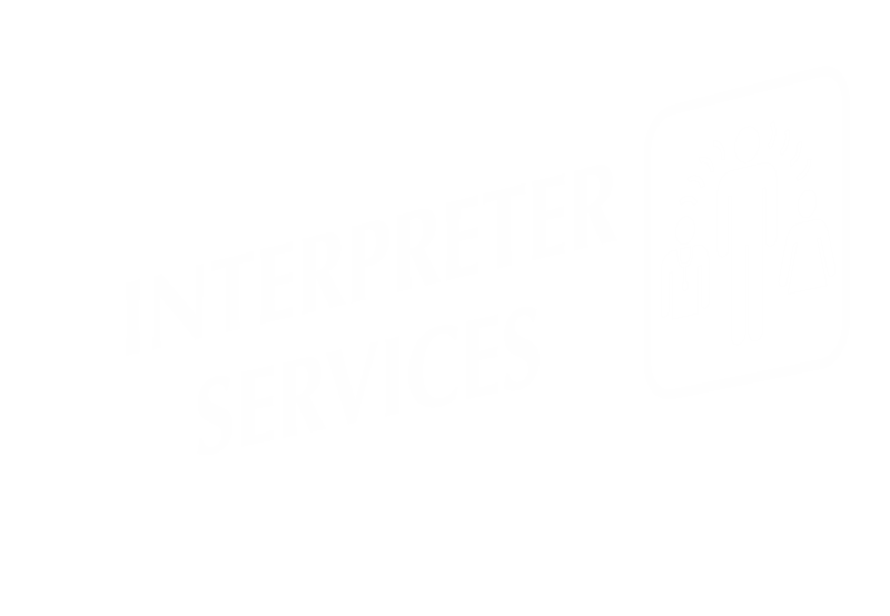 Interpreter Services Corridor Projecting Sign