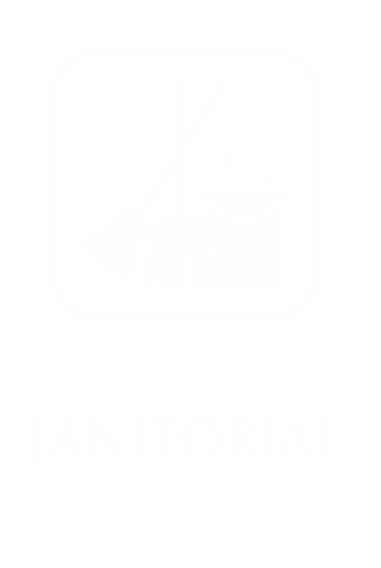 Janitorial Engraved Sign with Symbol