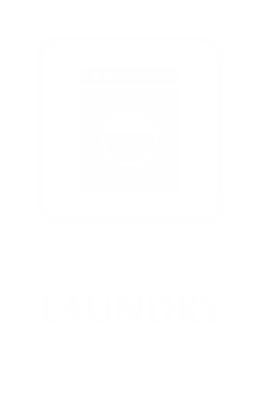 Laundry Engraved Sign with Washing Machine Symbol