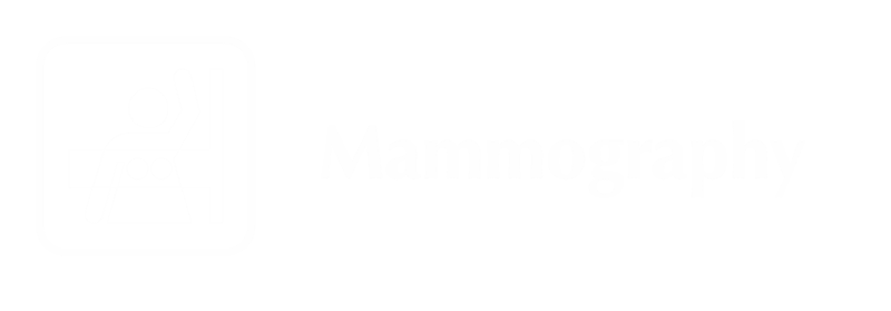 Mammography Engraved Sign with Breast Imaging Symbol
