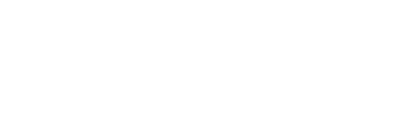 Medical Records Engraved Sign, File Cabinet Symbol