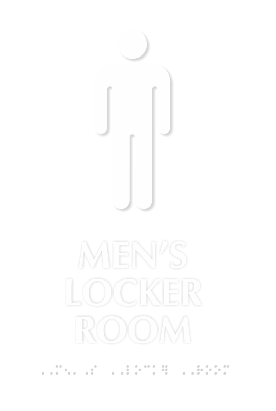 Mens Locker Room Graphic Sign