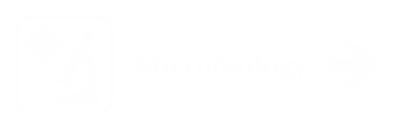 Microbiology Engraved Sign with Right Arrow Symbol