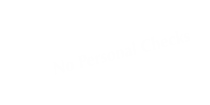 No Personal Checks OfficePal Tabletop Tent Sign