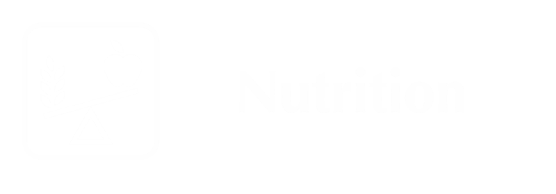 Nutrition Engraved Sign with Balanced Diet Symbol