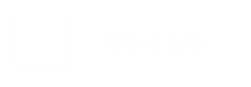 OB Clinic Engraved Sign, Baby In Womb Symbol
