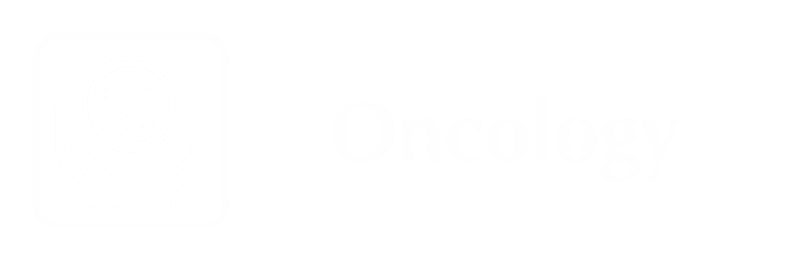 Engraved Oncology Hospital Sign with Cancer Cell Symbol