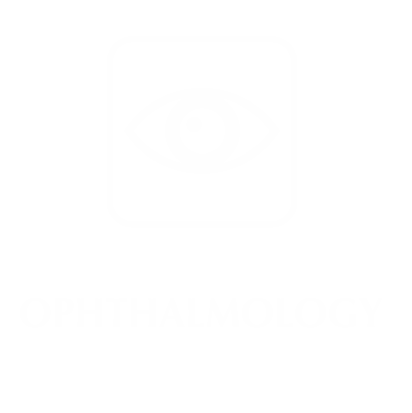 Ophthalmology Engraved Hospital Sign with Eye Symbol