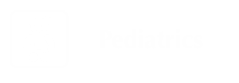 Pediatrics Engraved Hospital Sign with Teddy Cross Symbol