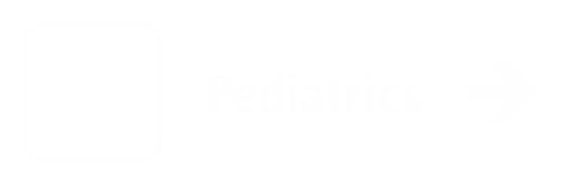 Pediatrics Engraved Sign, Teddy and Right Arrow Symbol